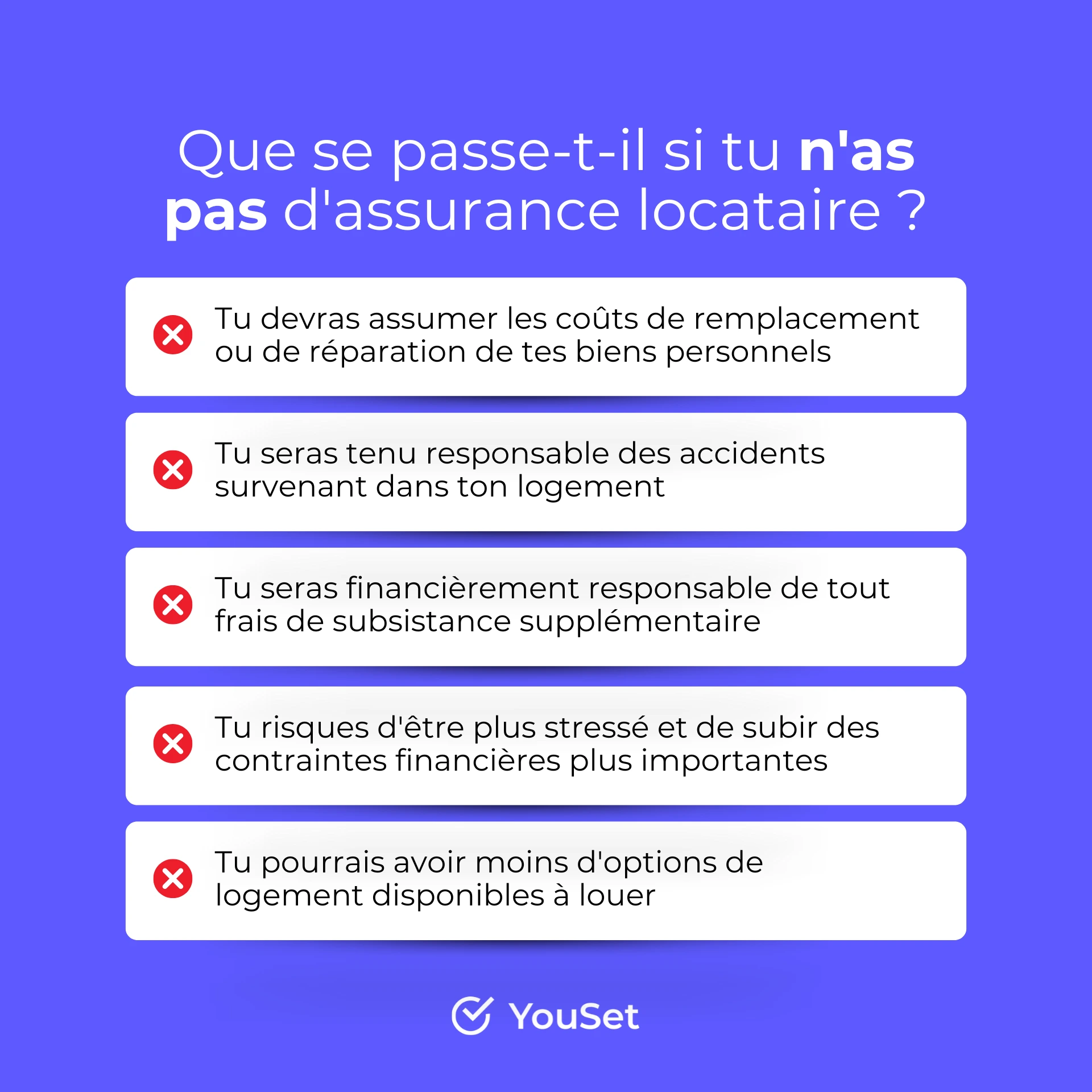 Que se passe-t-il si tu nas pas dassurance locataire - YouSet