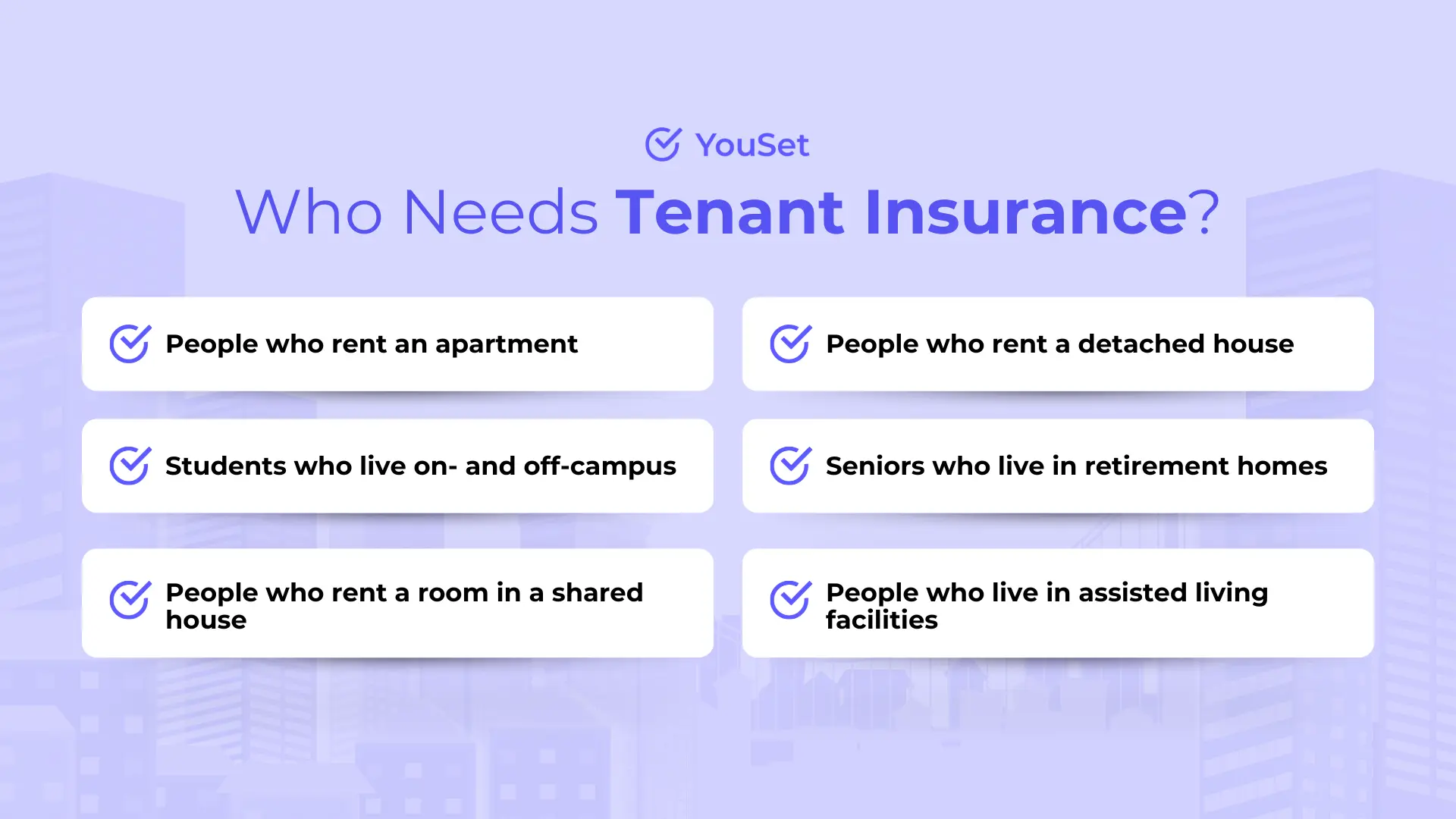 Who Needs Tenant Insurance - YouSet
