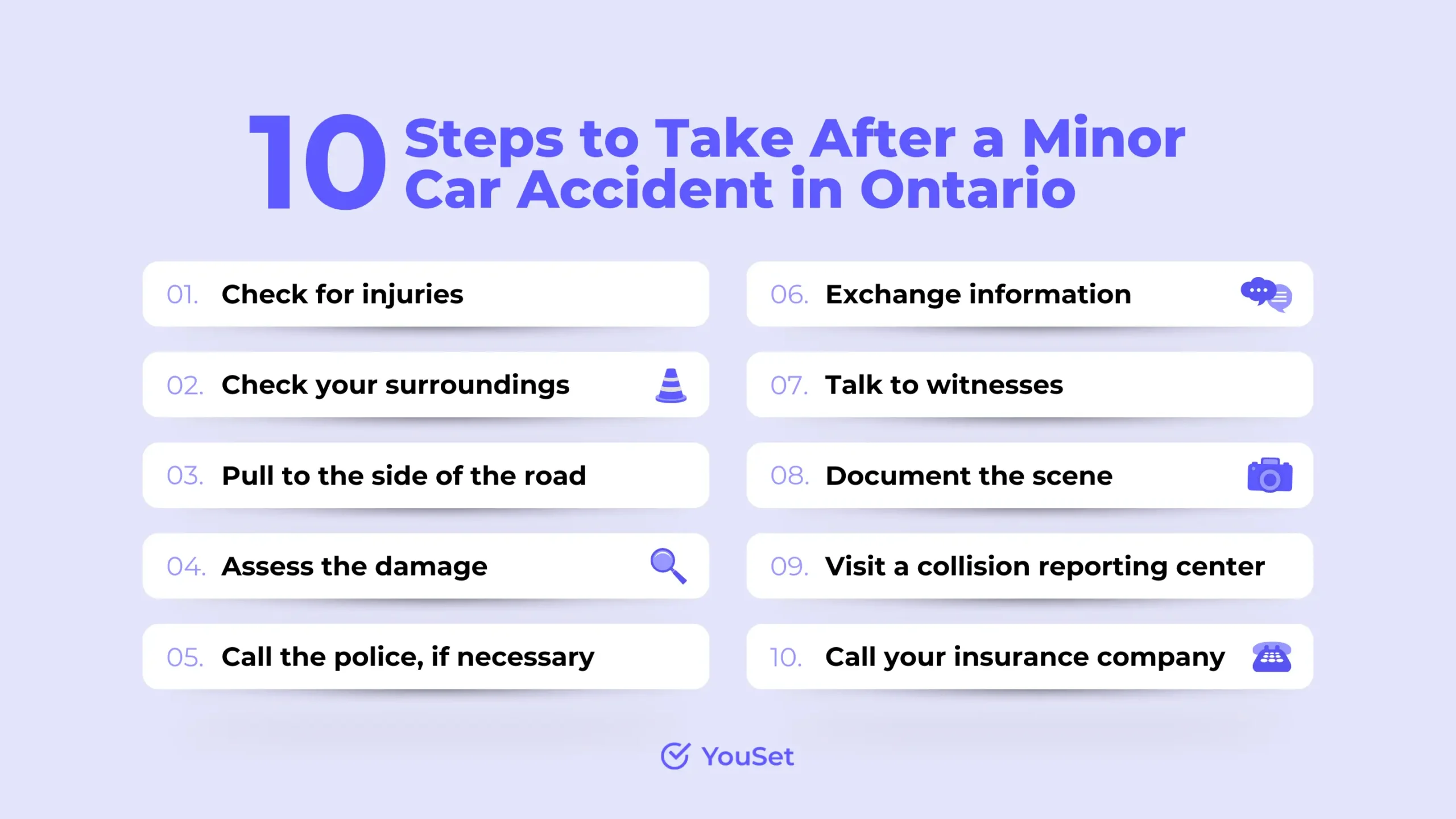10 Steps to Take After a Minor Car Accident in Ontario - YouSet