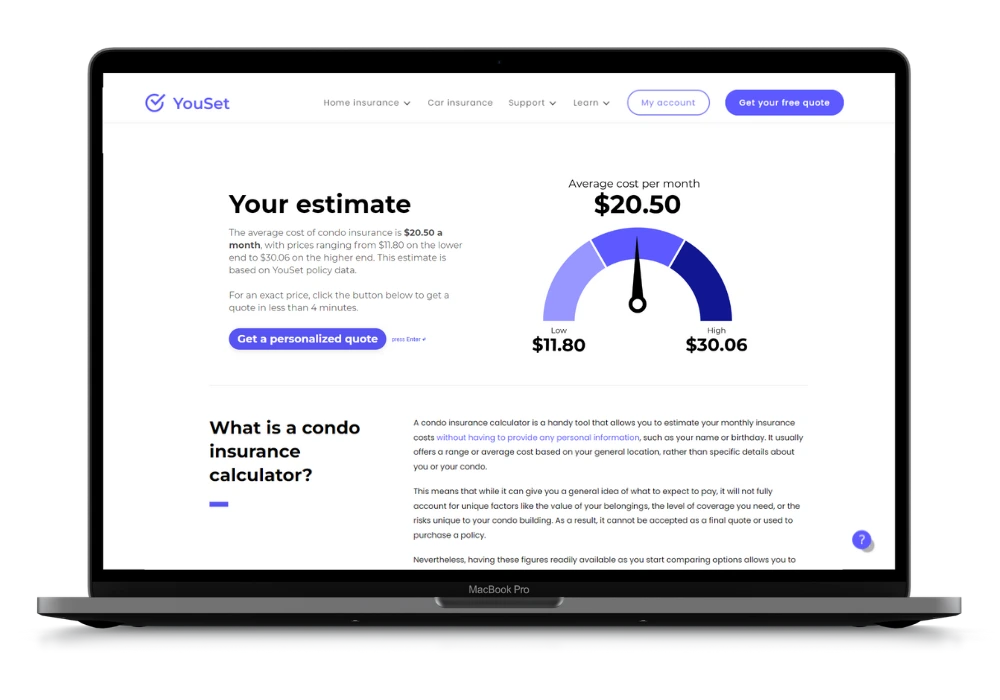 Condo Insurance Calculator Canada - YouSet