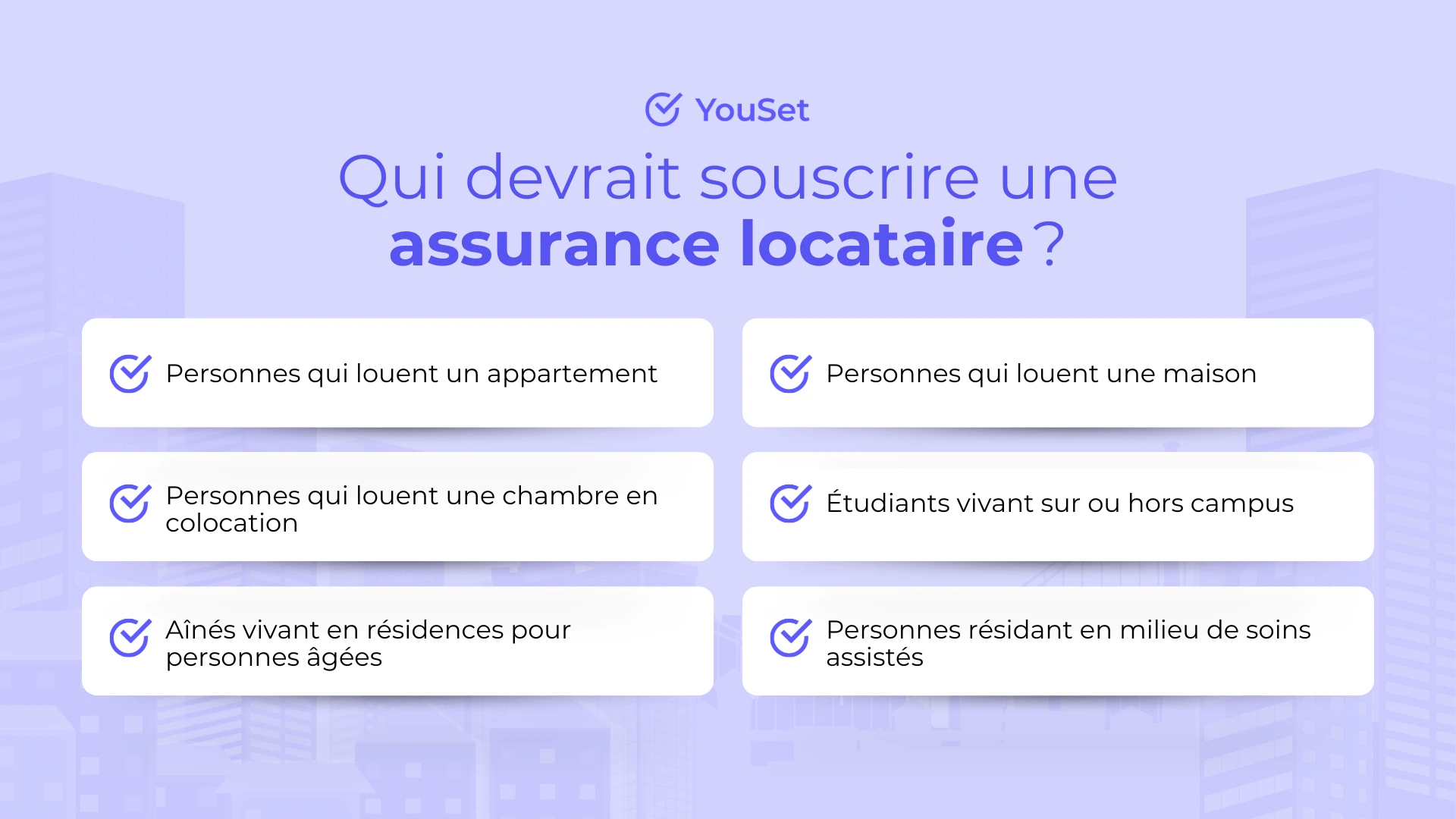 Qui devrait souscrire une assurance locataire - YouSet