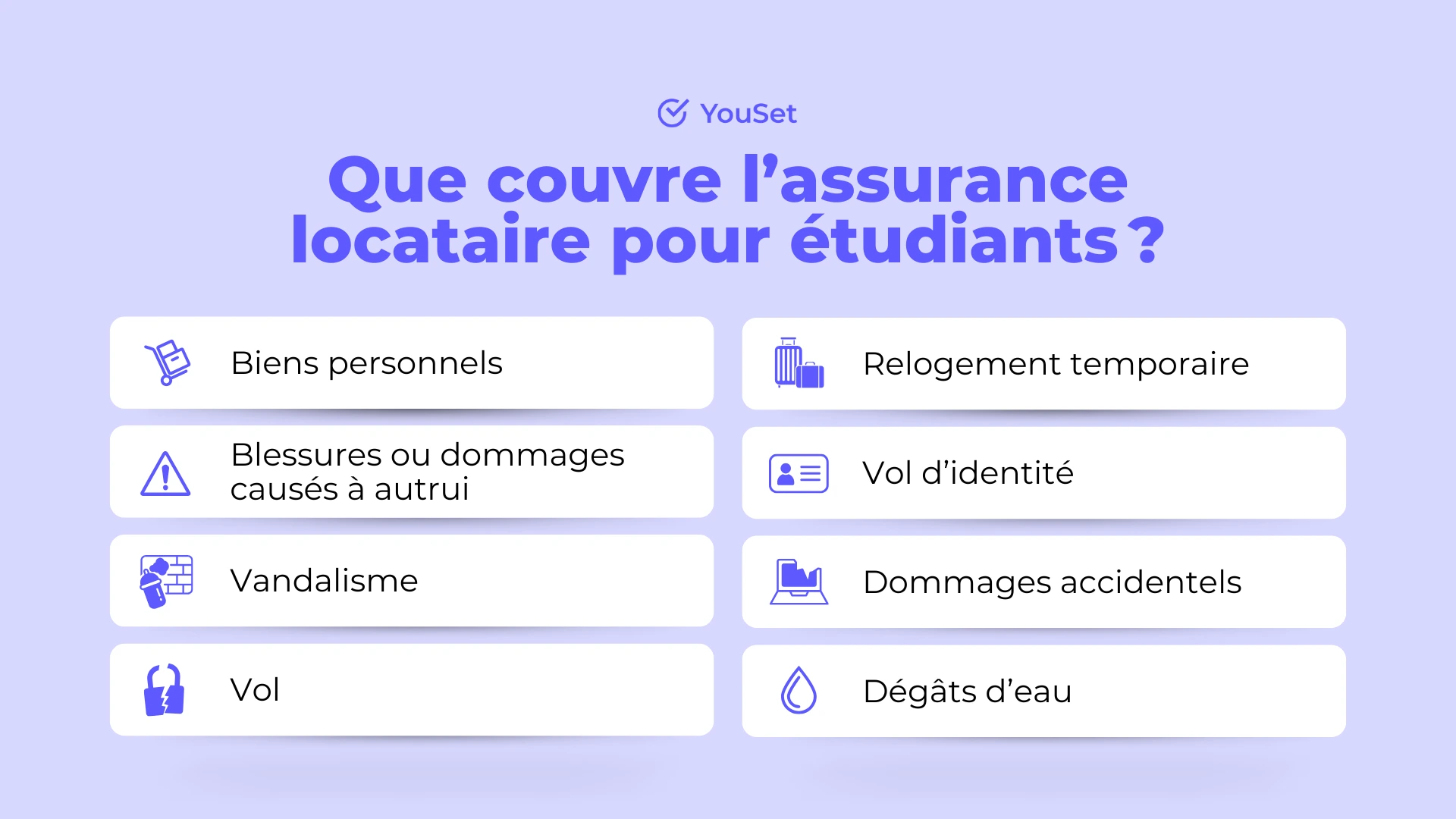 Que couvre l’assurance locataire pour étudiants - YouSet