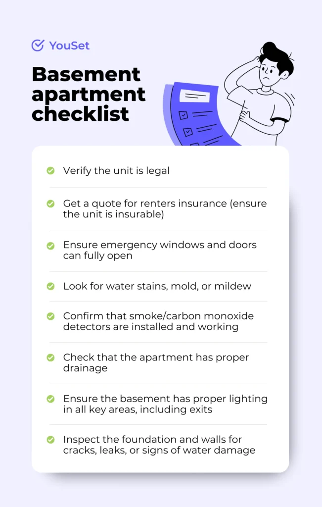Basement Apartment Checklist - YouSet