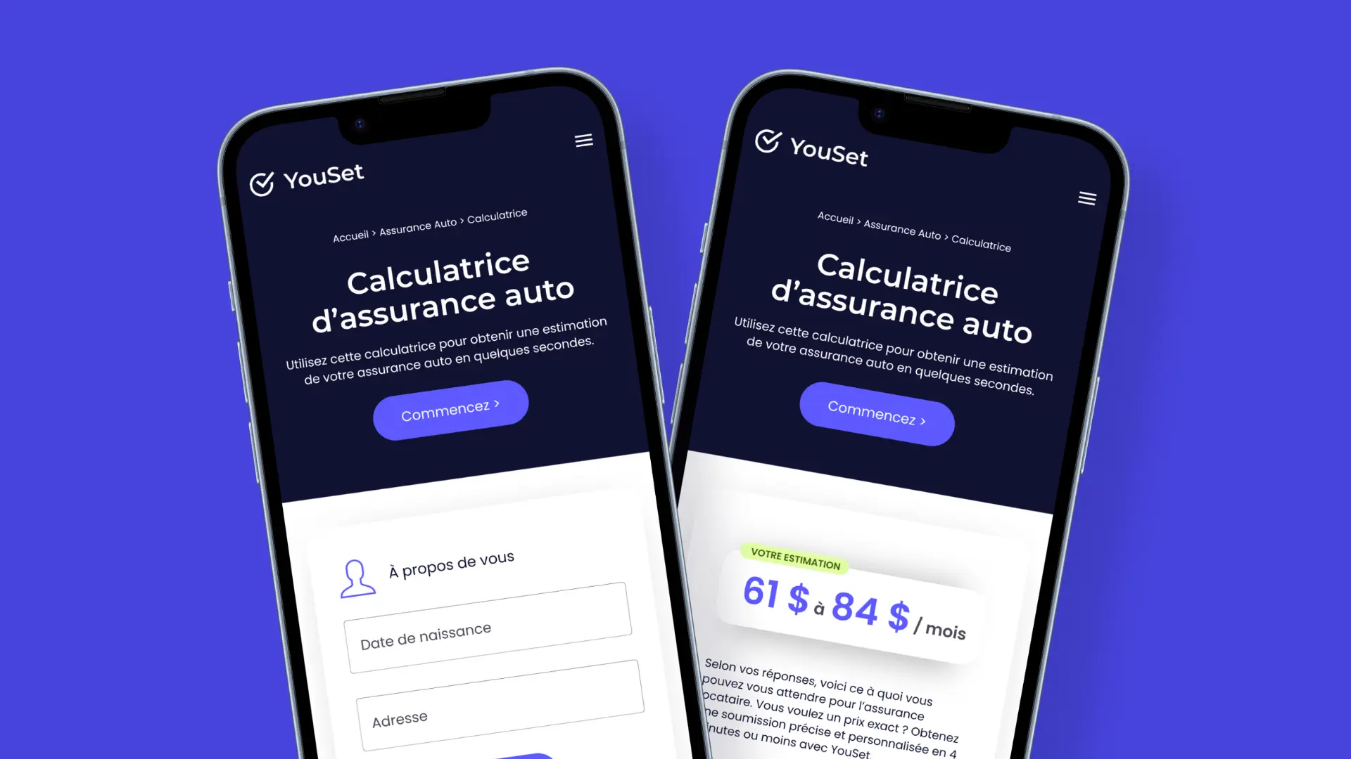 Calculatrice d’assurance auto
